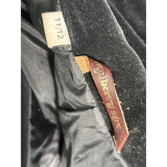 Mulberry Street Blazer Womens 11/12 Black Velvet Button Front Patch Pockets - Picture 7 of 10